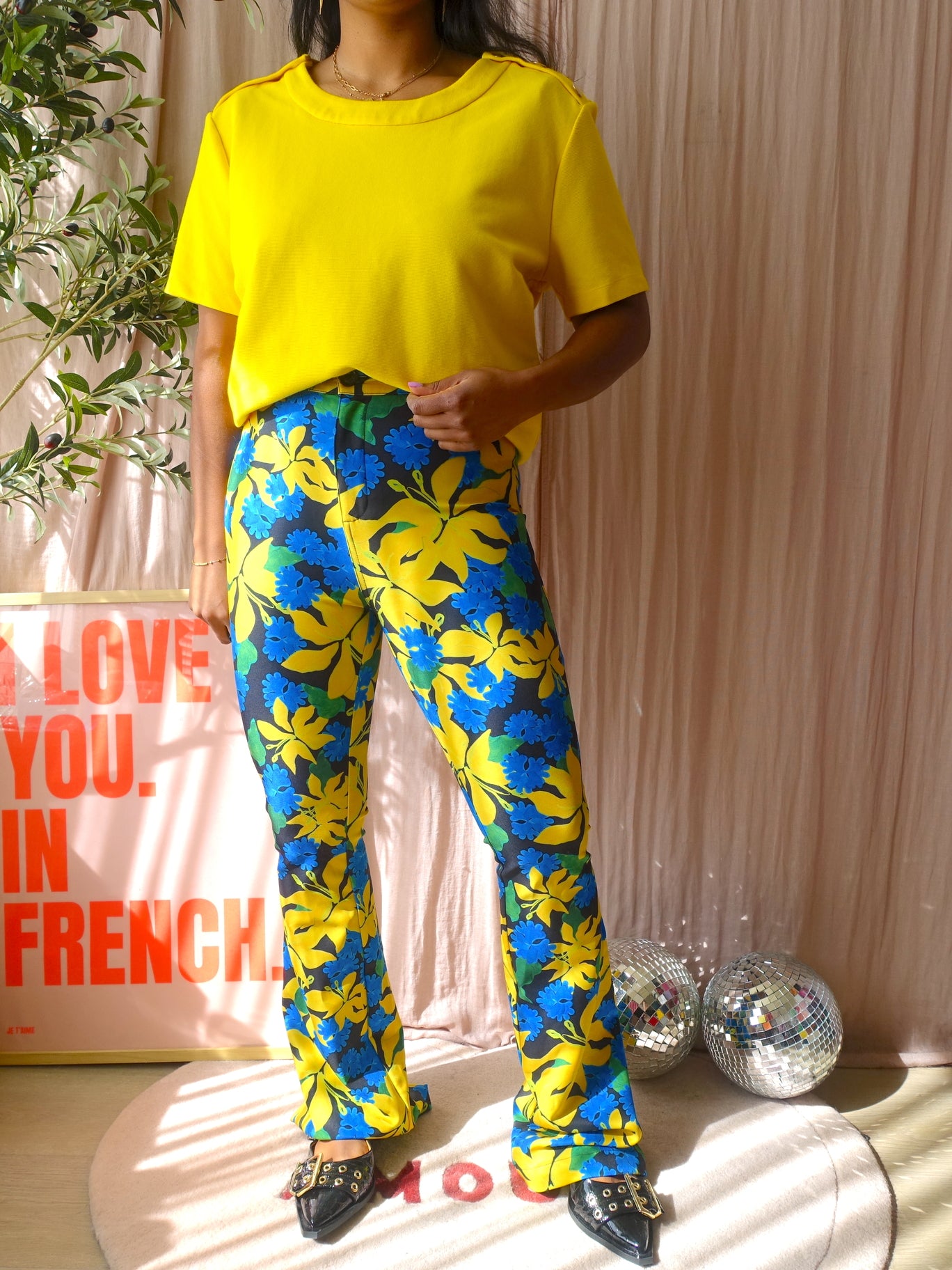 Claudia Sträter cottonmix tee bright yellow