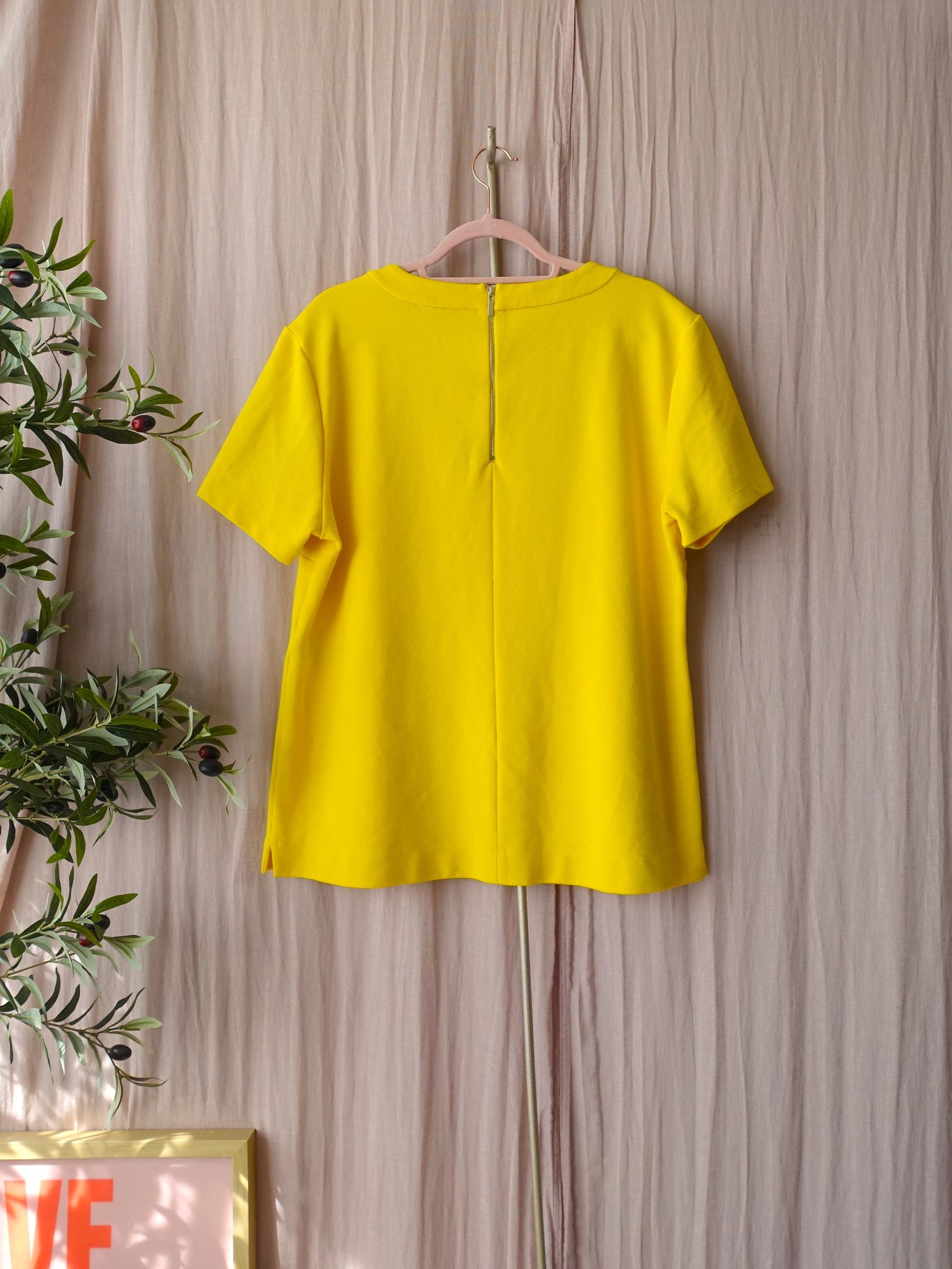Claudia Sträter cottonmix tee bright yellow