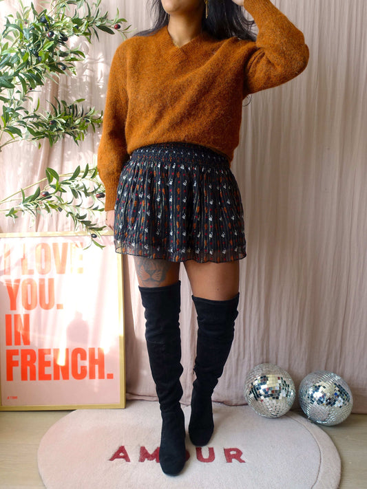 Athé by Vanessa Bruno silk ruffle rok