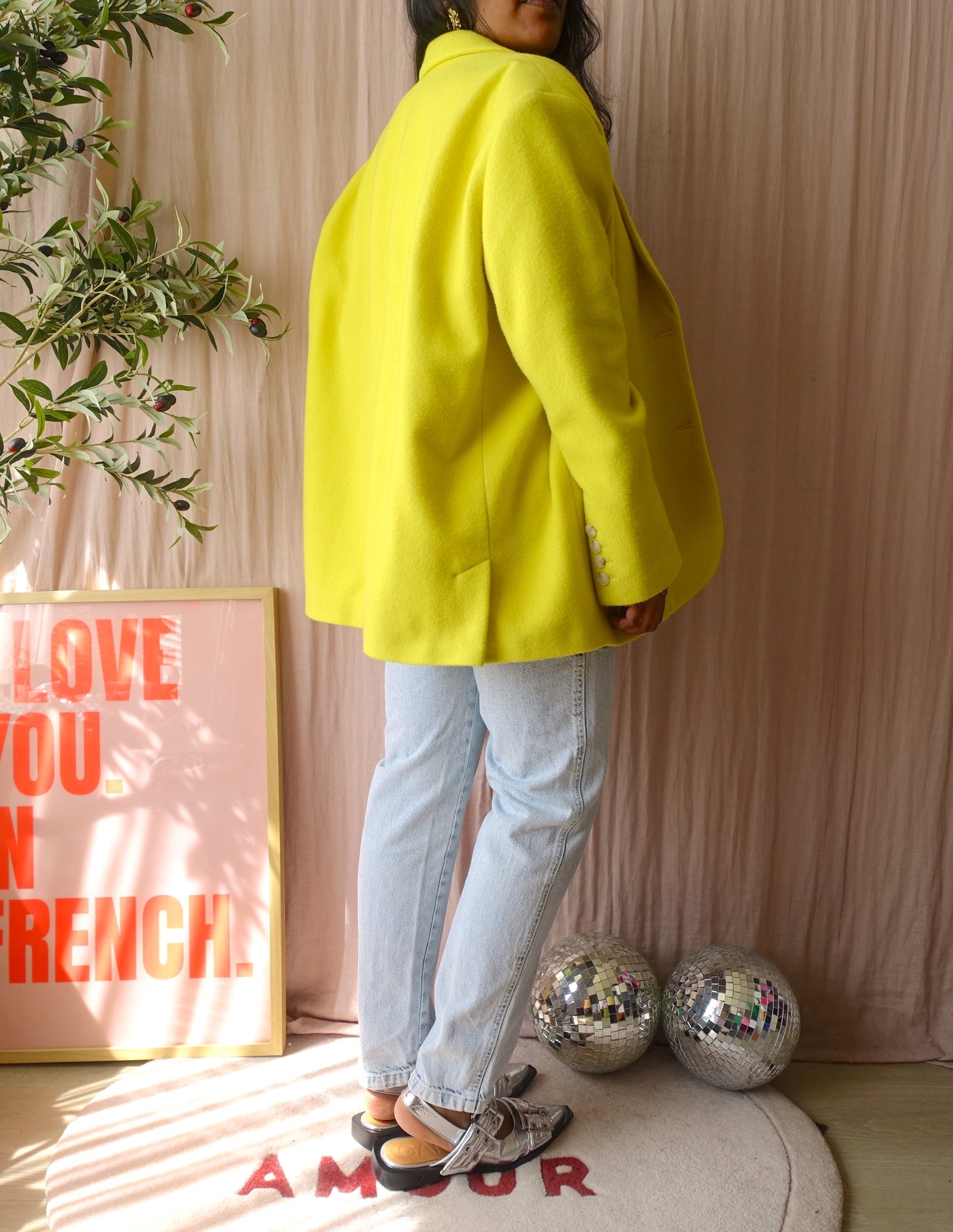 American Vintage soktown blazer bright yellow