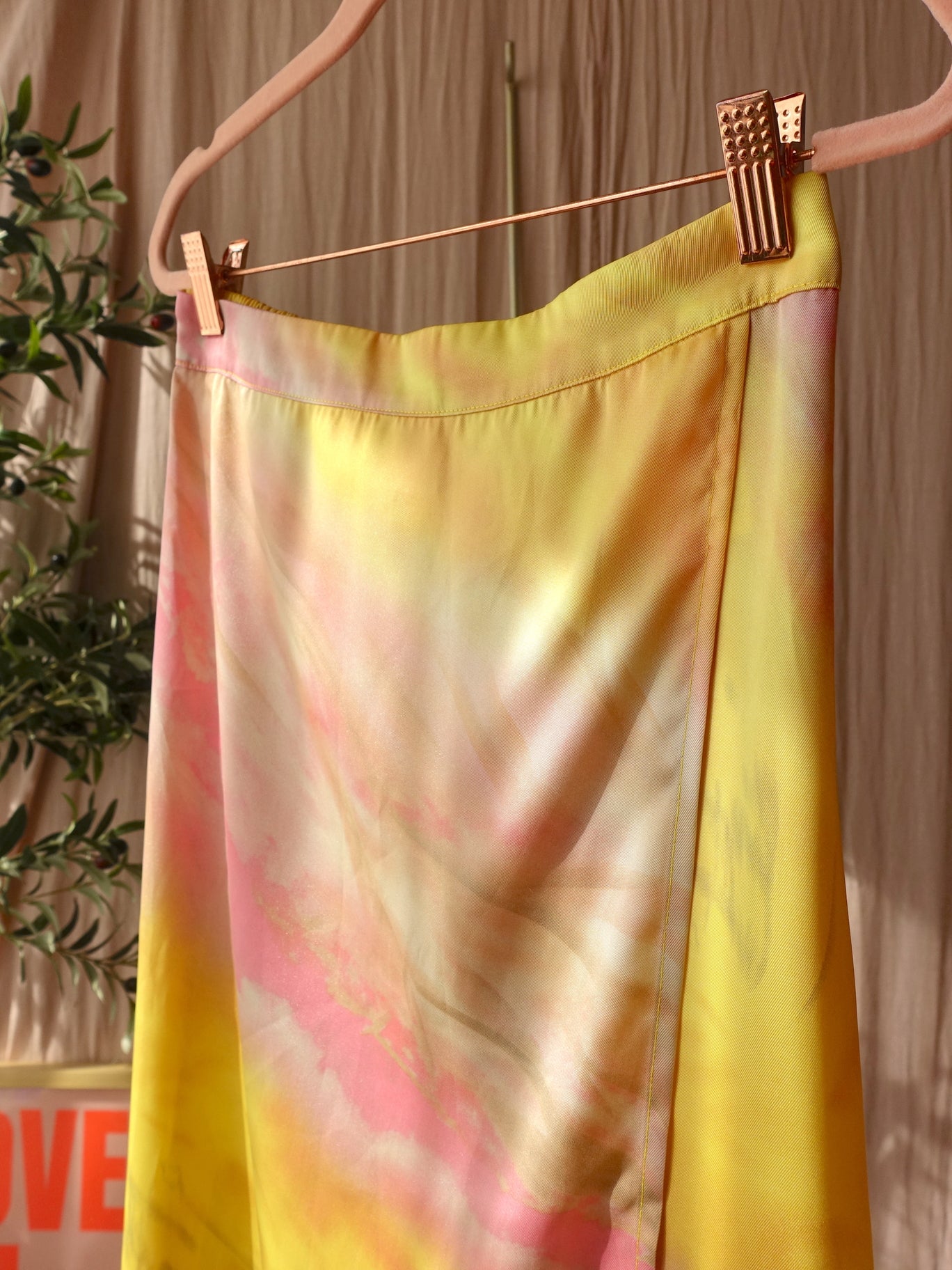 Co'Couture satin marble print rok
