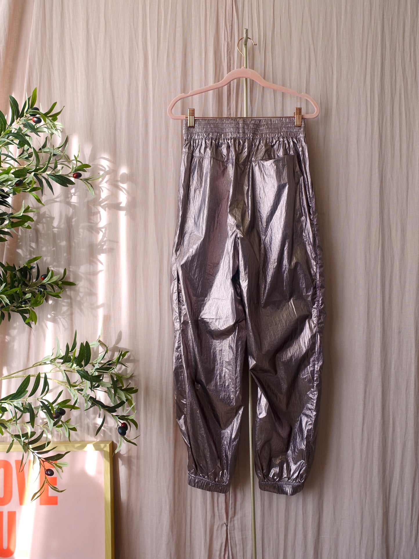 Co'couture trice metal tech pant bronze