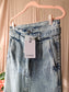 Co'couture dakota mom jeans stone wash