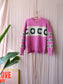 Co'couture leona wool knit poppy pink