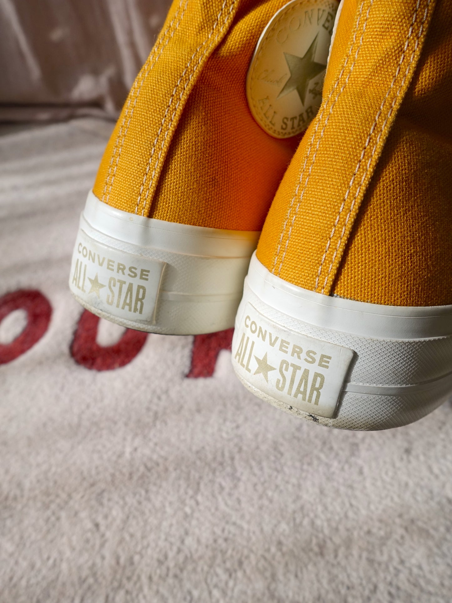 Converse All Star lift platform mono citrus