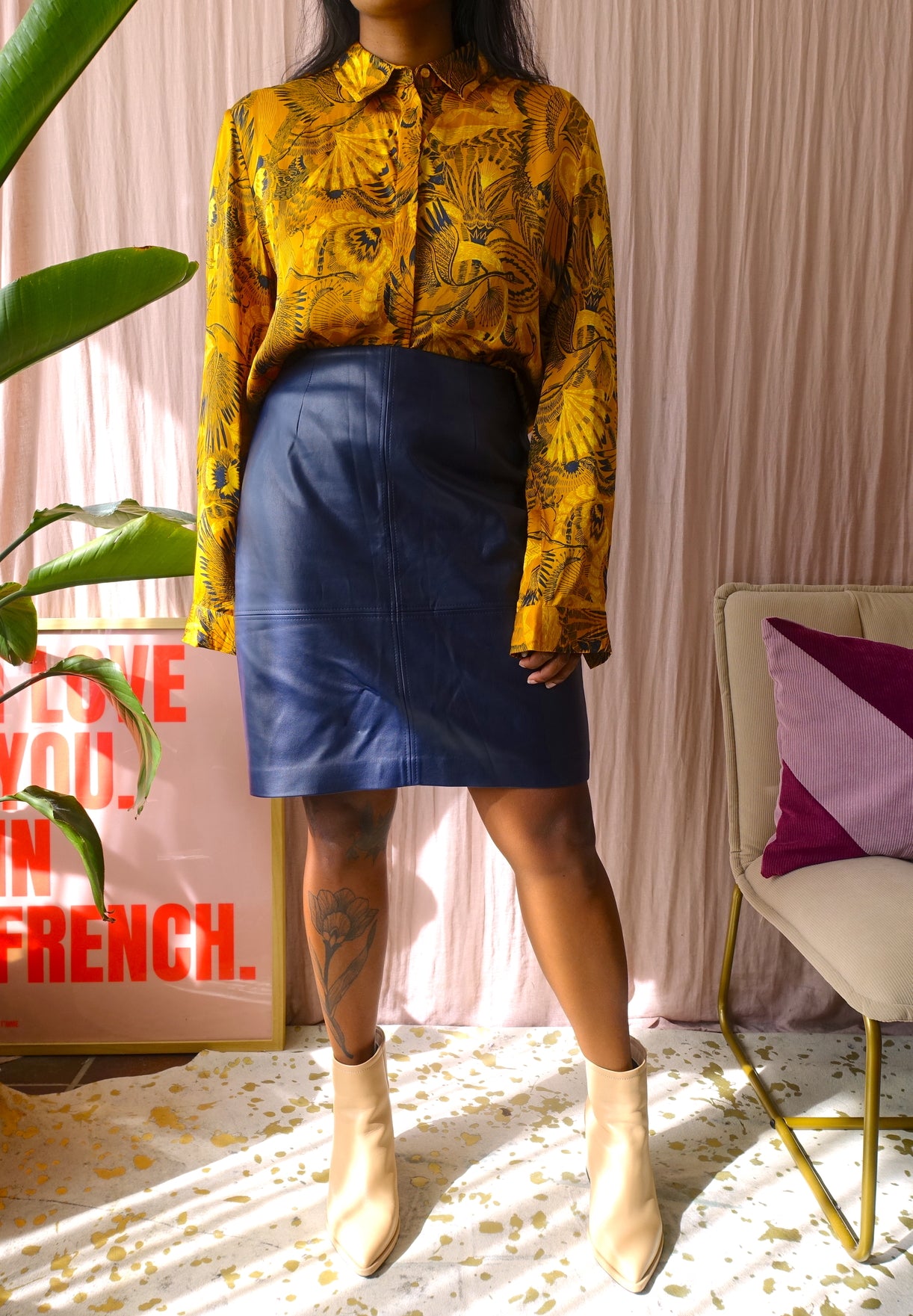 Sissy-Boy belize crane shirt golden yellow Feniks