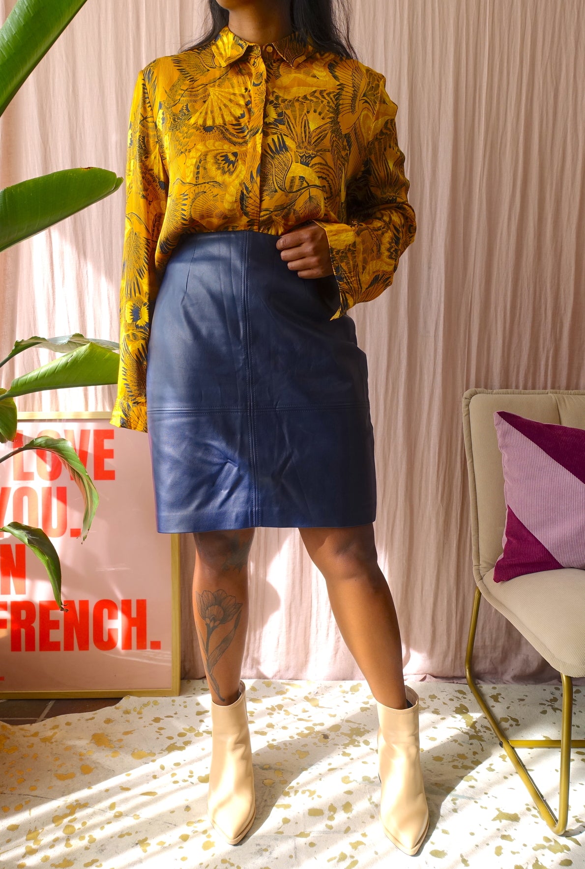 Sissy-Boy belize crane shirt golden yellow Feniks