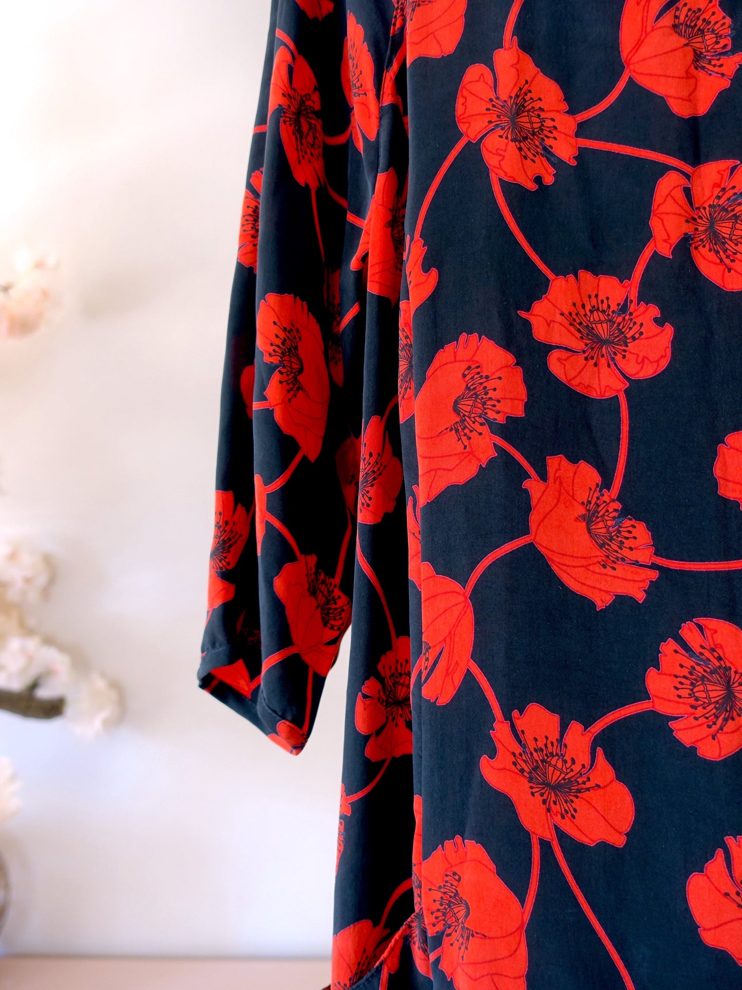 Alba Moda cupro floral jurk