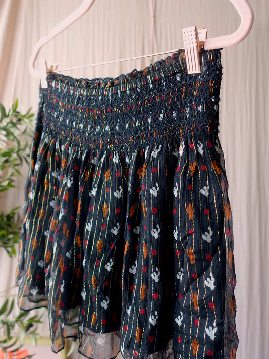 Athé by Vanessa Bruno silk ruffle rok