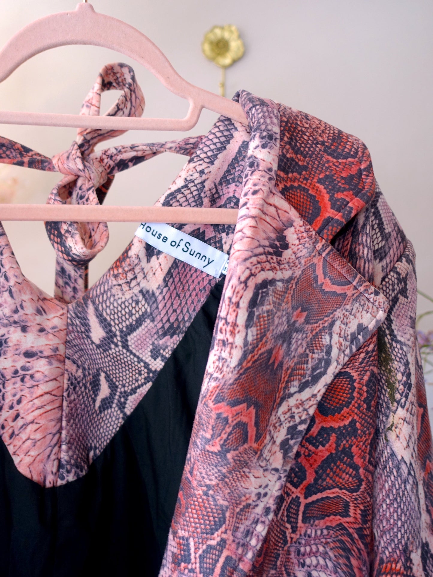 House of Sunny oversized suedine blazerjacket