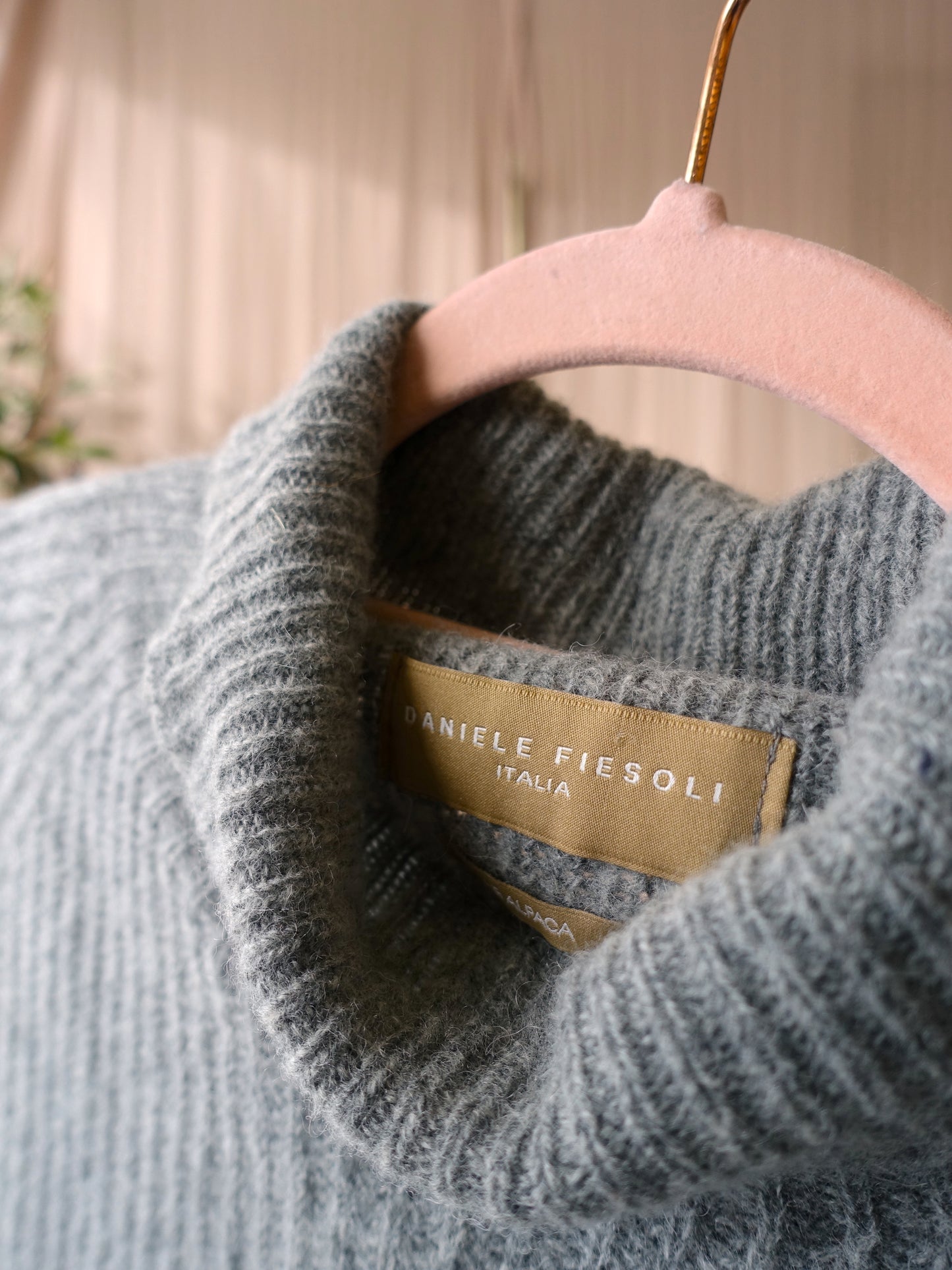 Daniele Fiesoli Italian turtle neck smoke grey