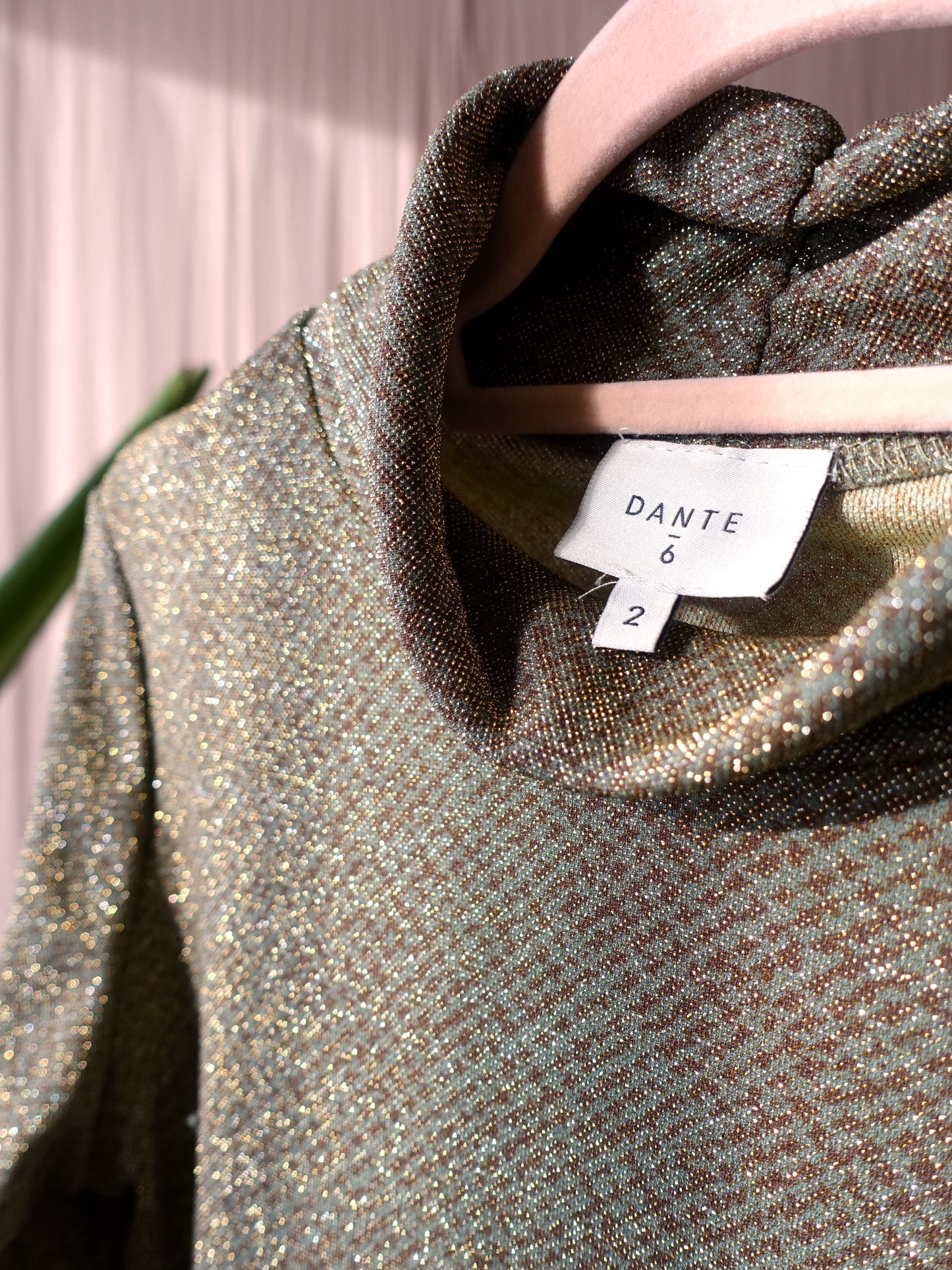 Dante6 printed lurex top