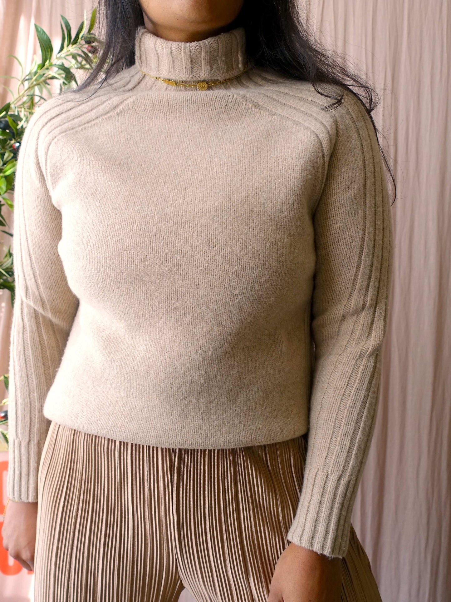 Polo Ralph Lauren wool & cashmere rollneck jumper beige