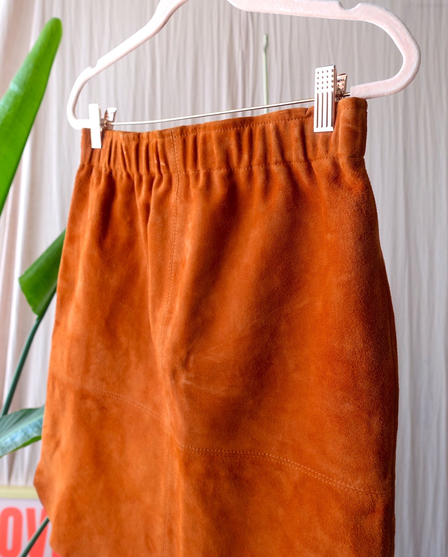 Dante6 high waist suede skirt cinnamon