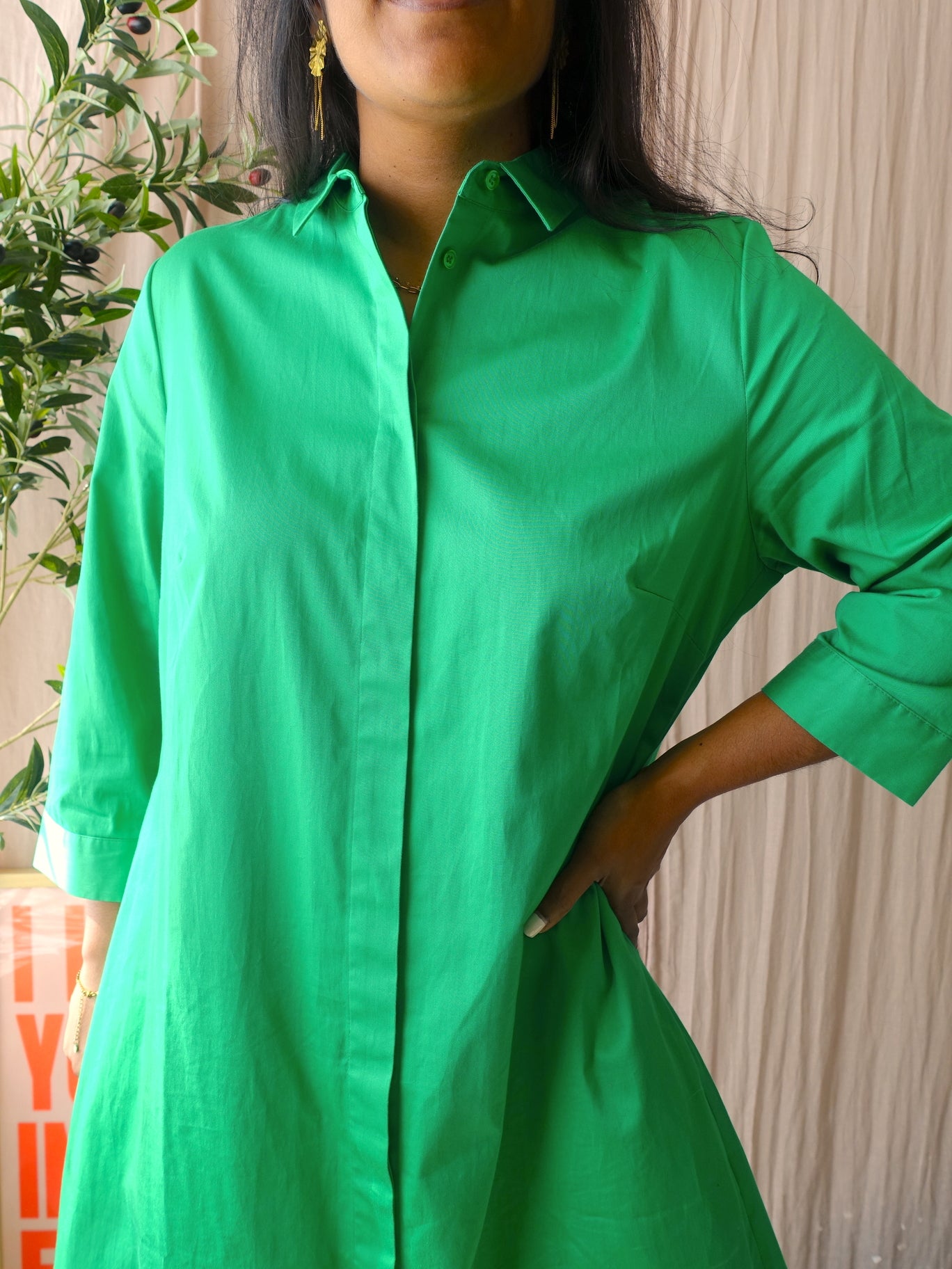 Day Like cotton stretch blousejurk jelly bean