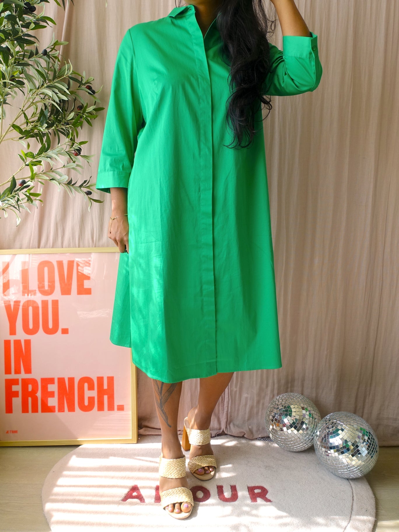 Day Like cotton stretch blousejurk jelly bean