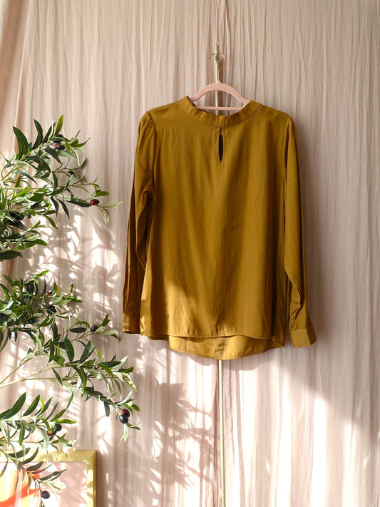 Denim Hunter top tessa golden yellow