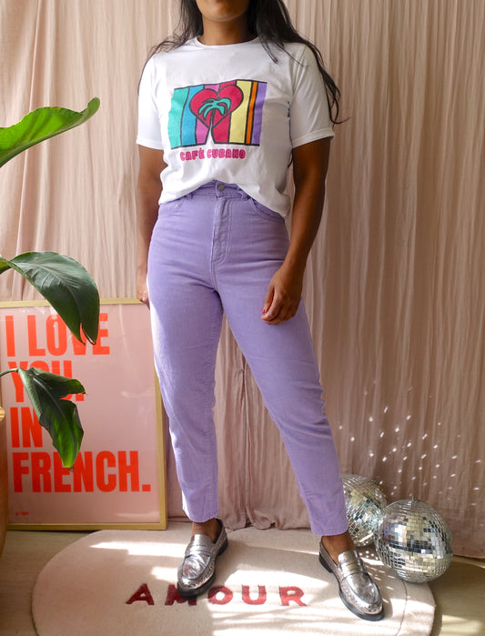 Dr. Denim Nora high waist cord lavender