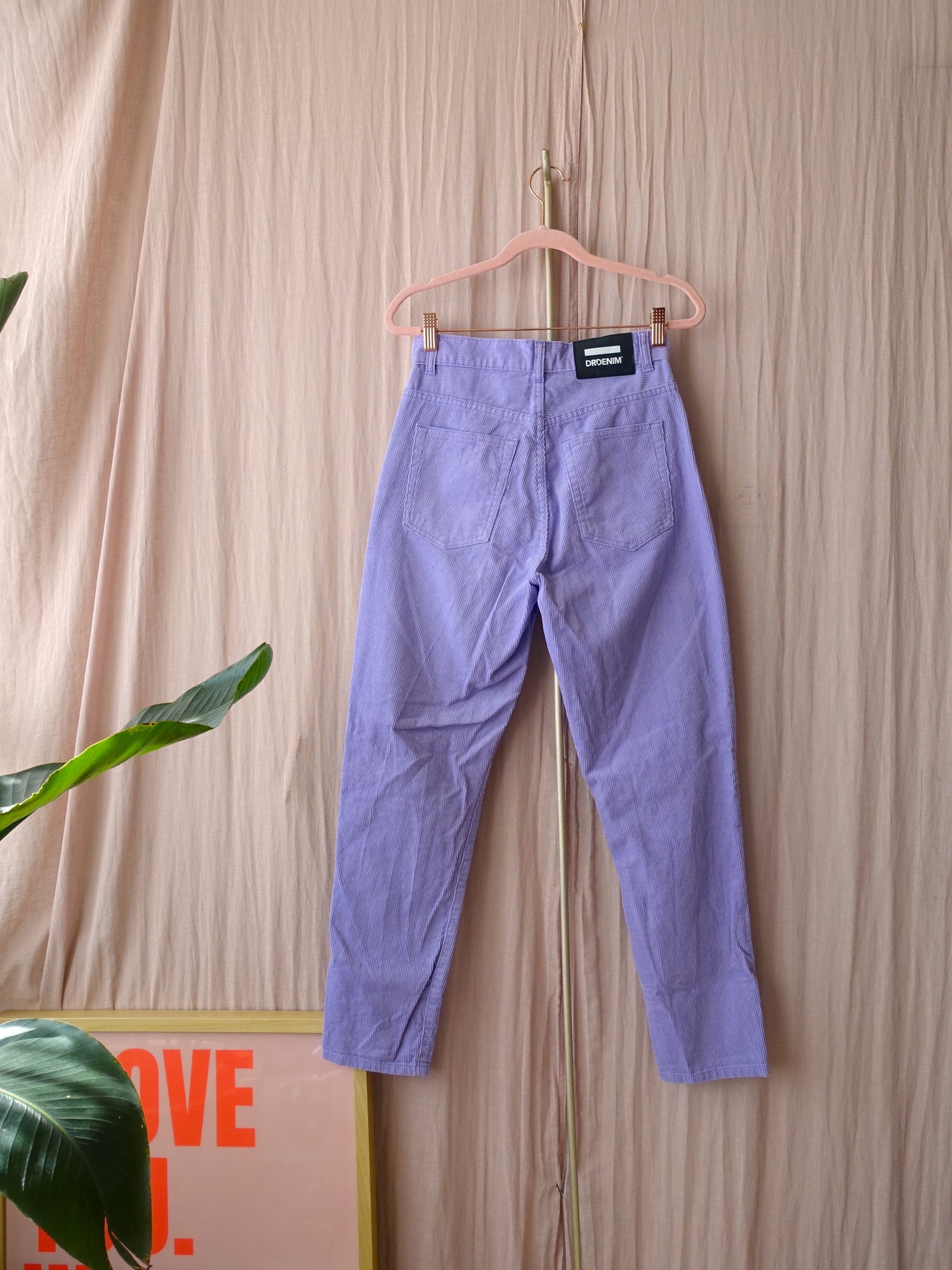 Dr. Denim Nora high waist cord lavender
