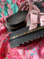 Dr. Martens platform sandalen Blaire leather chalk pink