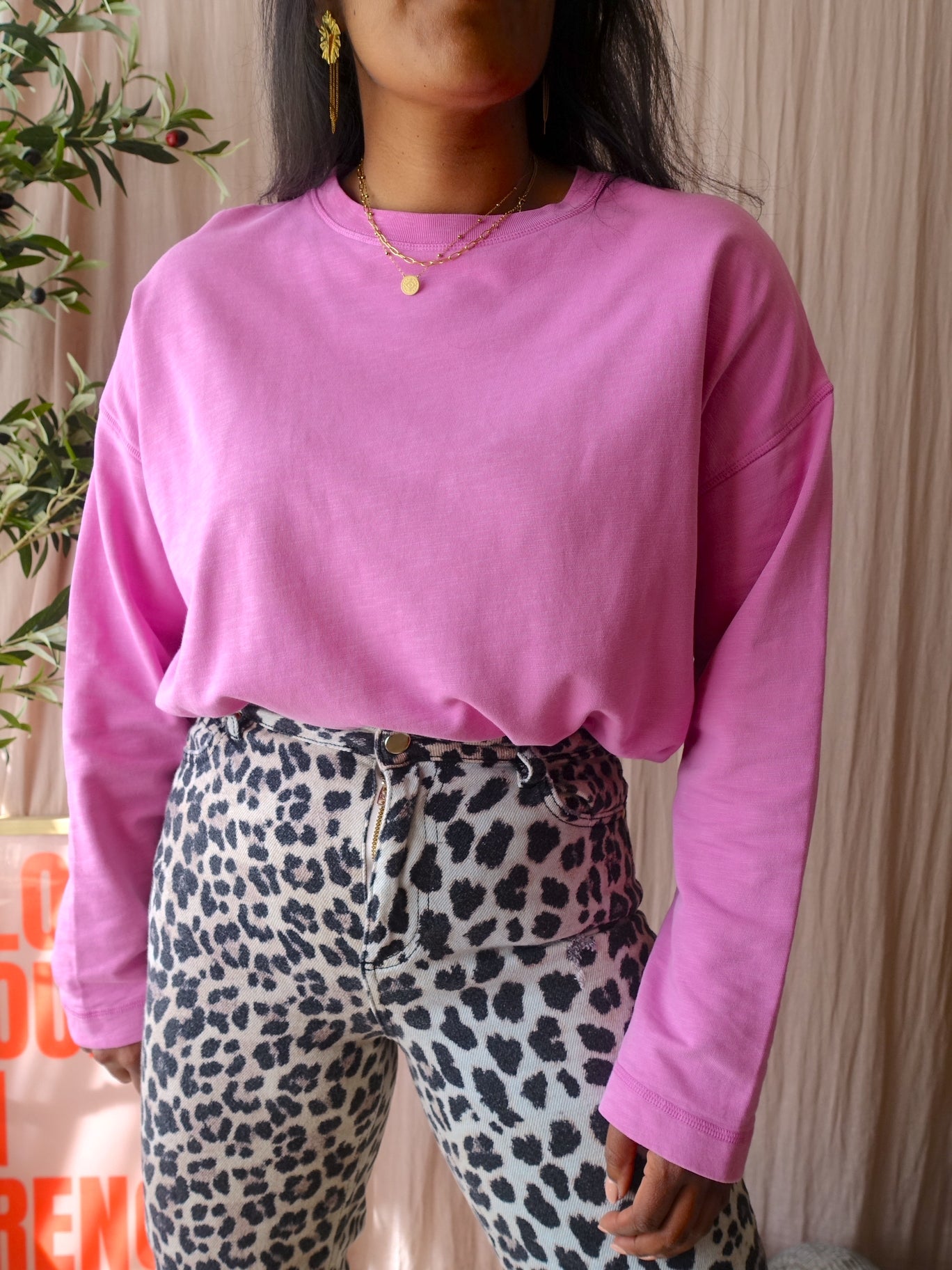 Drykorn oversized icana sweater cotton candy