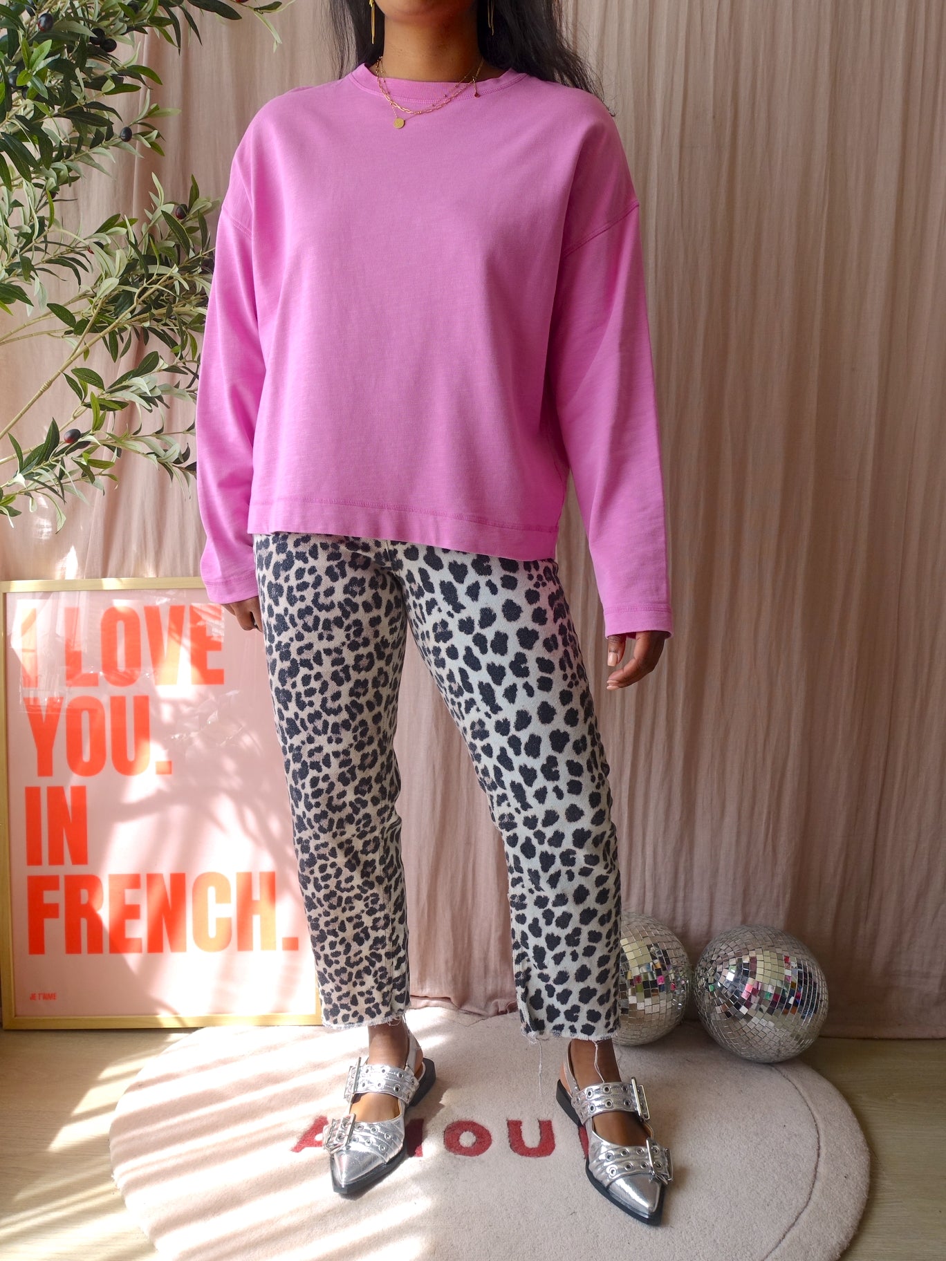 Drykorn oversized icana sweater cotton candy