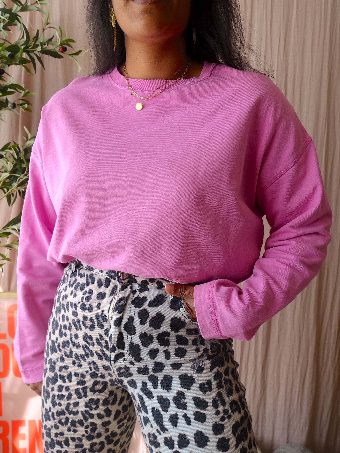 Drykorn oversized icana sweater cotton candy
