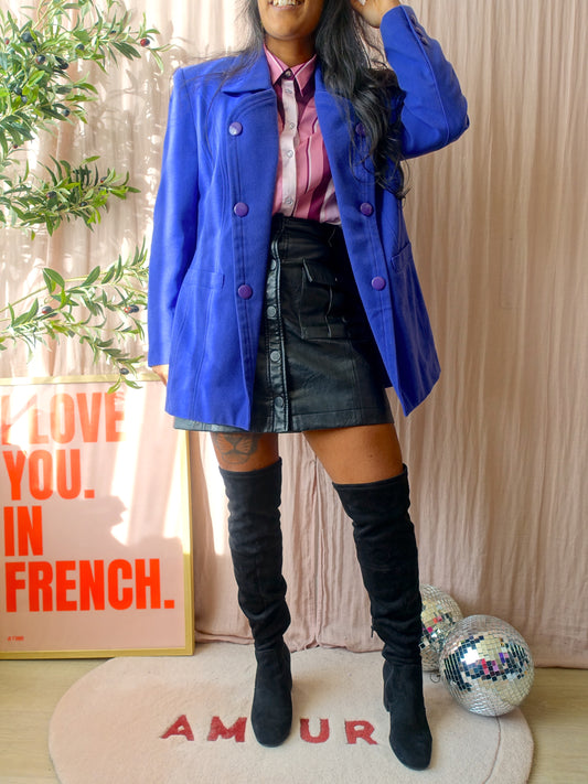 Edgar Vos boutique original vintage blazer violet