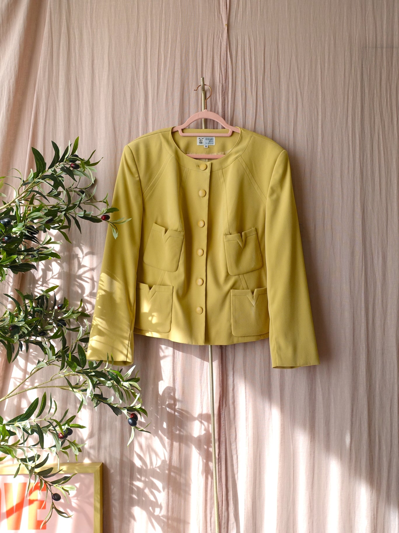 Exclusieve Edgar Vos co-ord set (blazer + rok) cream brulee