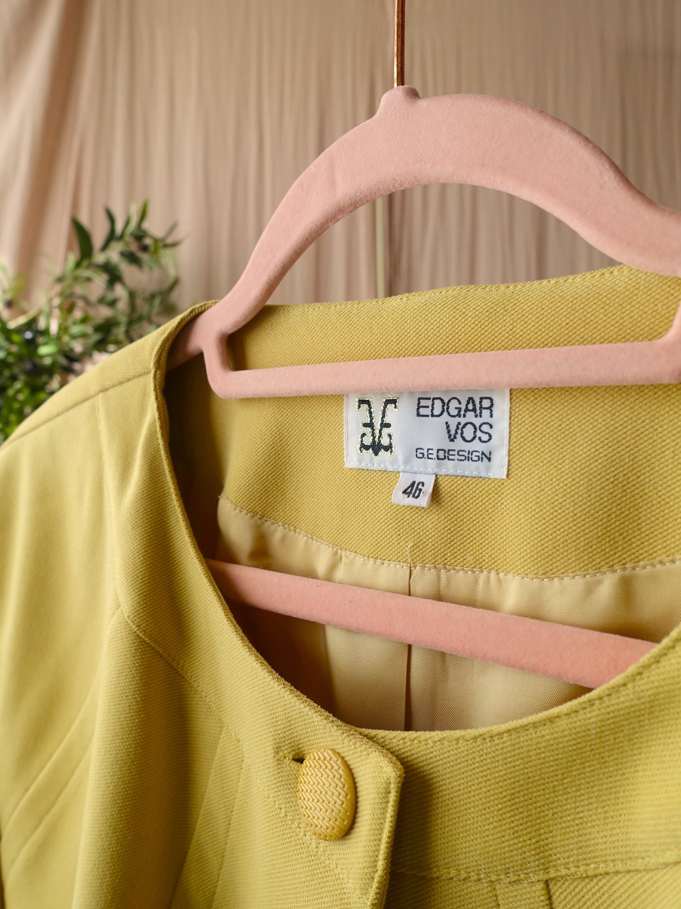 Exclusieve Edgar Vos co-ord set (blazer + rok) cream brulee