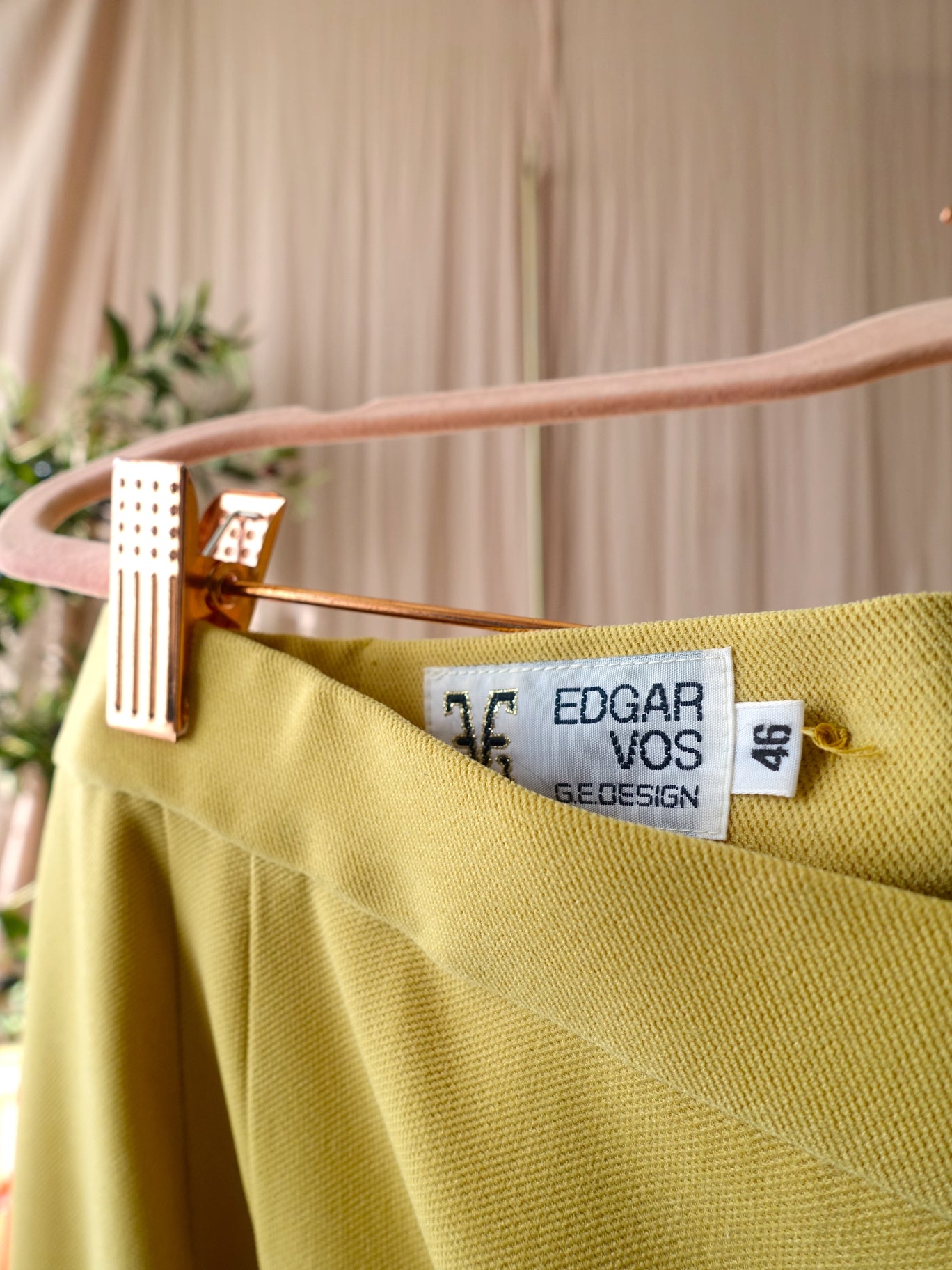 Exclusieve Edgar Vos co-ord set (blazer + rok) cream brulee