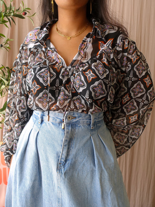 Shoeby Lisa prism sheer top