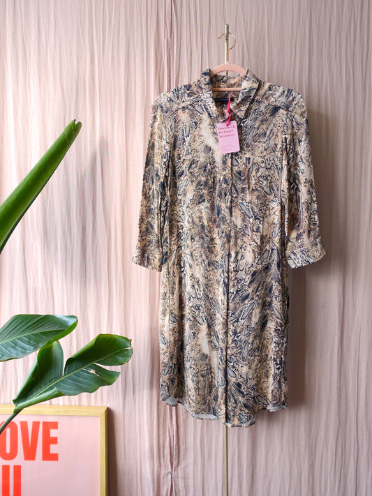 Expresso viscose midi blousejurk