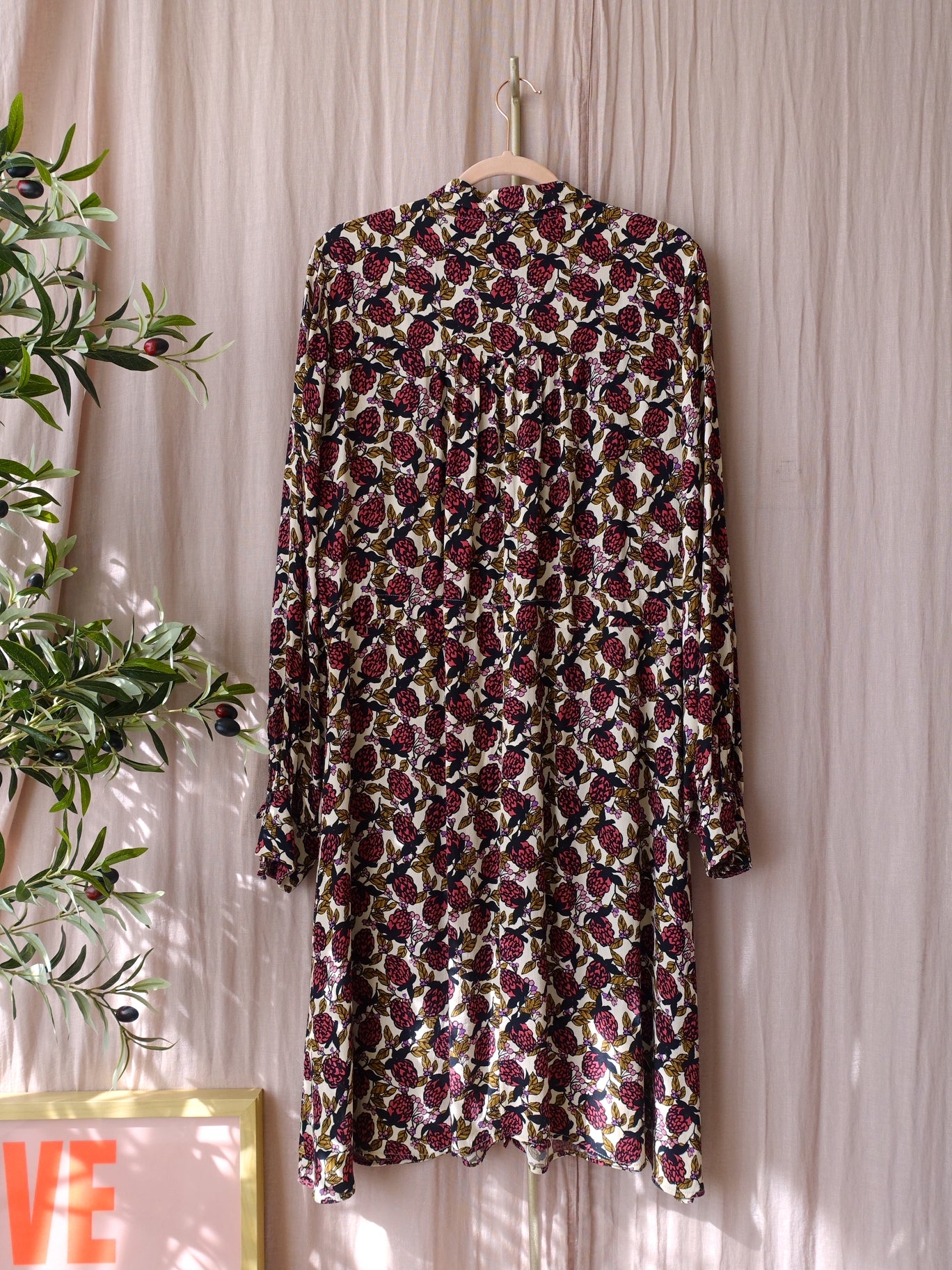 Fabienne Chapot viscose frida bow jurk very berry