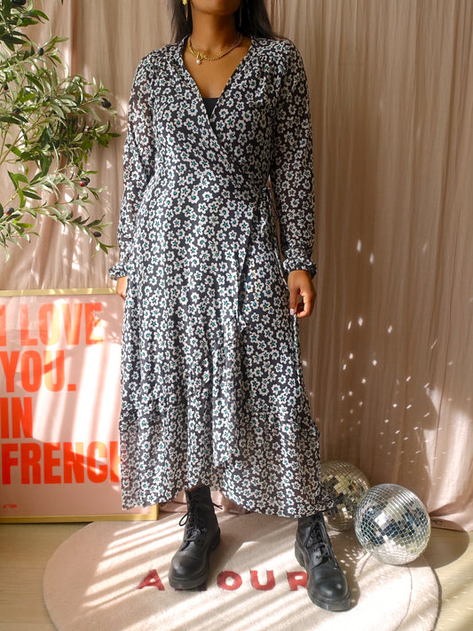 Fabienne Chapot natasja frill mesh jurk