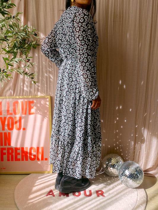 Fabienne Chapot natasja frill mesh jurk