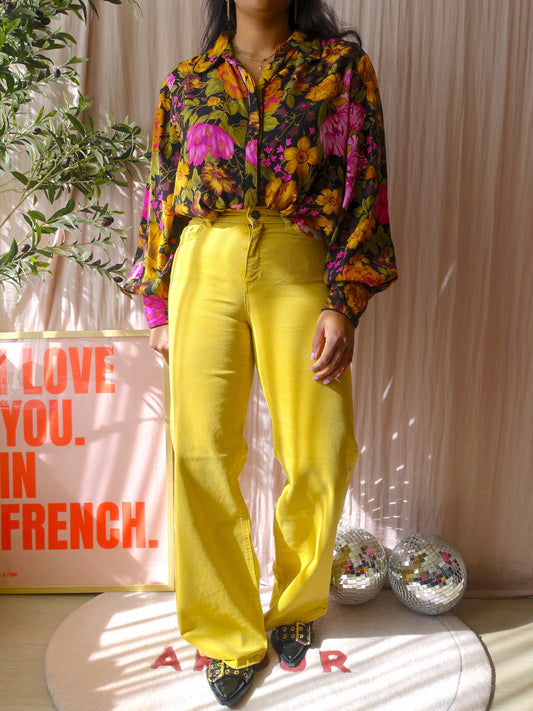 Fabienne Chapot eve high waist flared sunshine ochre