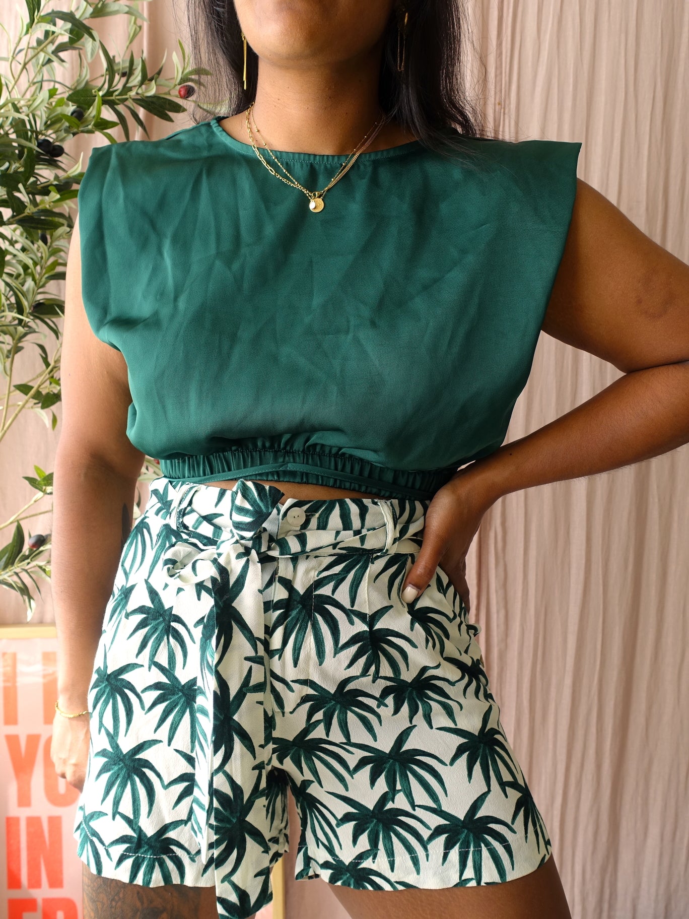 Fabienne Chapot Olivia palmtree shorts