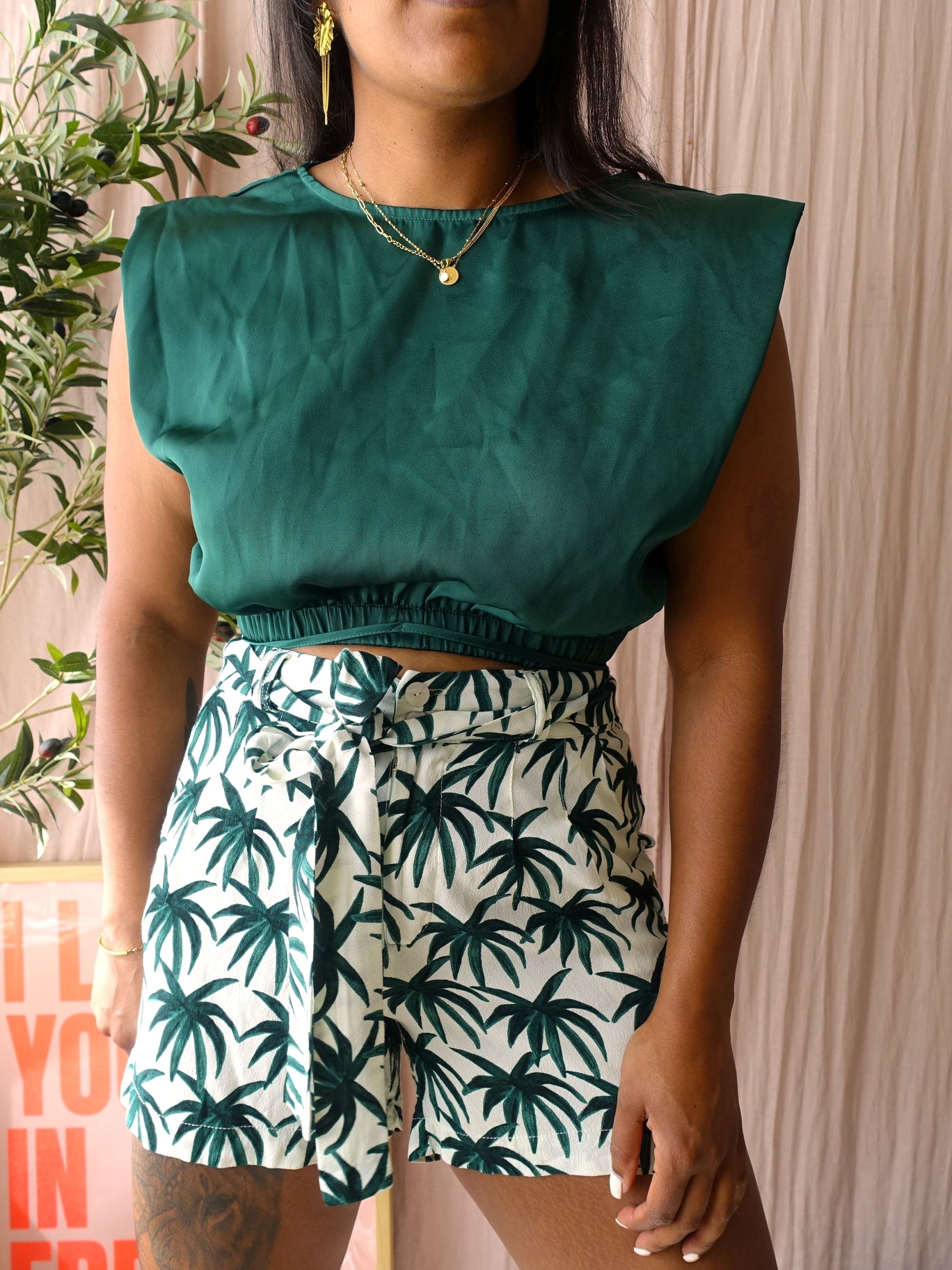 Fabienne Chapot Olivia palmtree shorts