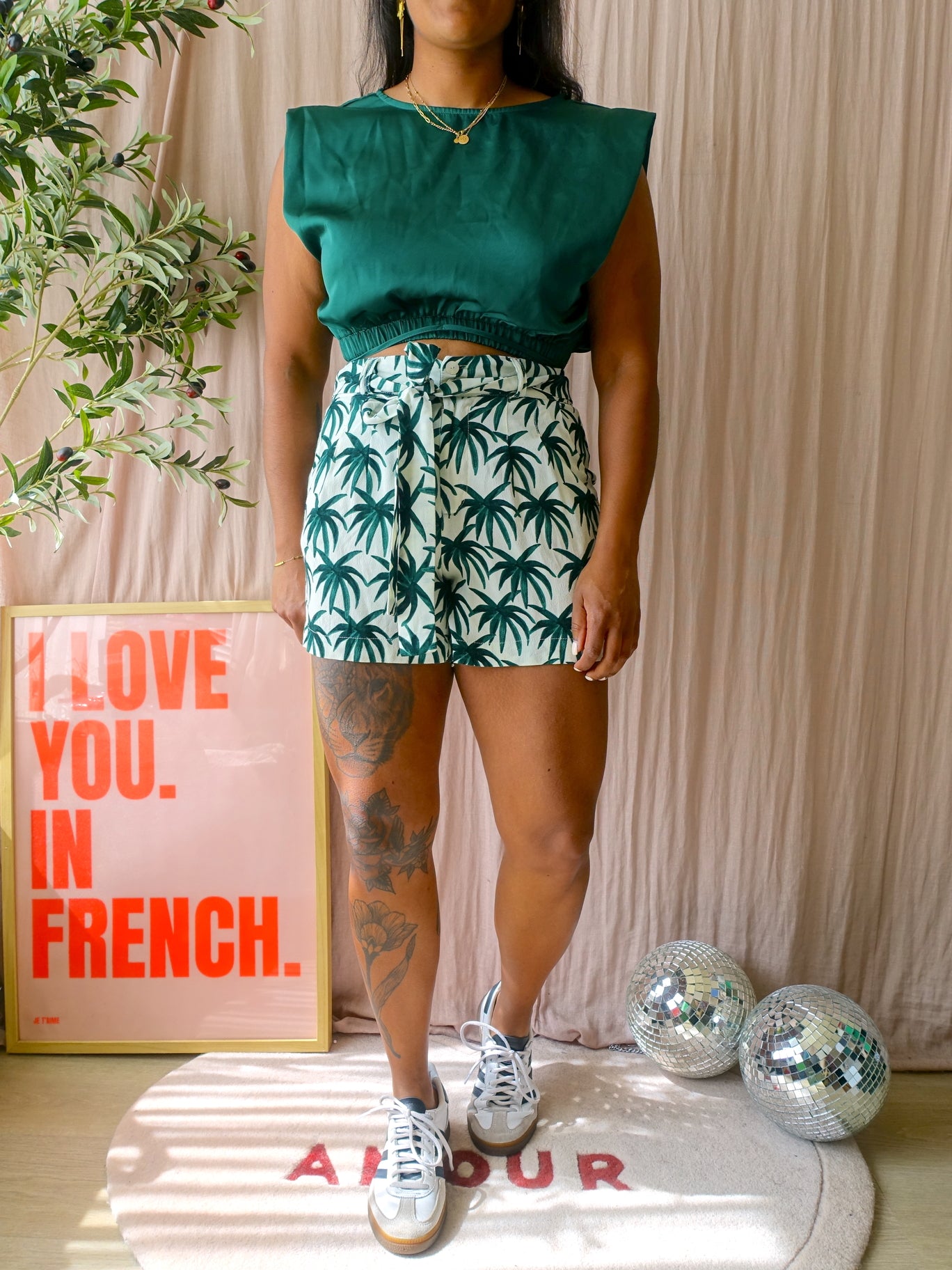 Fabienne Chapot Olivia palmtree shorts