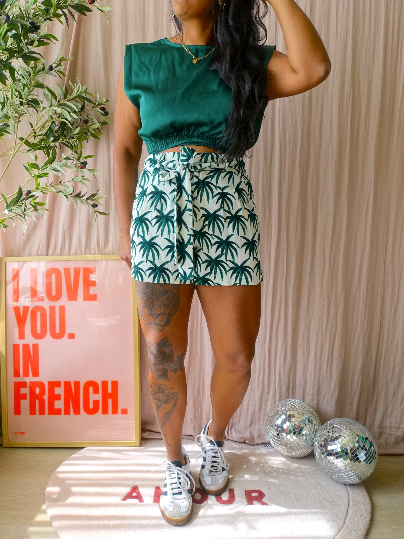 Fabienne Chapot Olivia palmtree shorts