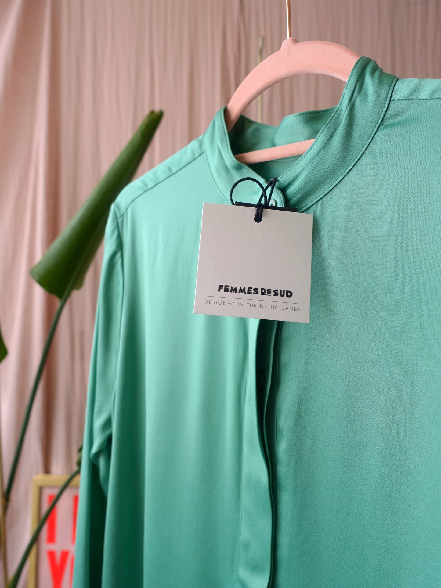 Femmes du Sud midi jurk wasabi mint