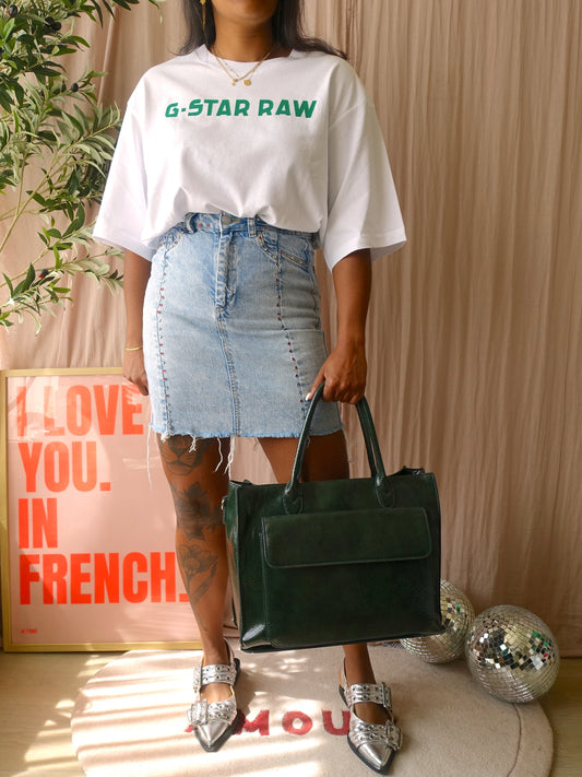 Colourful Rebel high waist non stretch denim rok