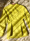 Ganni dressed denim jacket blazing yellow