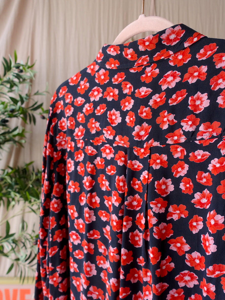 GANNI the floral viscose shirt