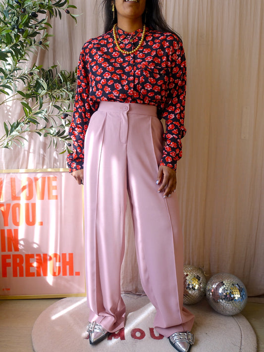 GANNI the floral viscose shirt
