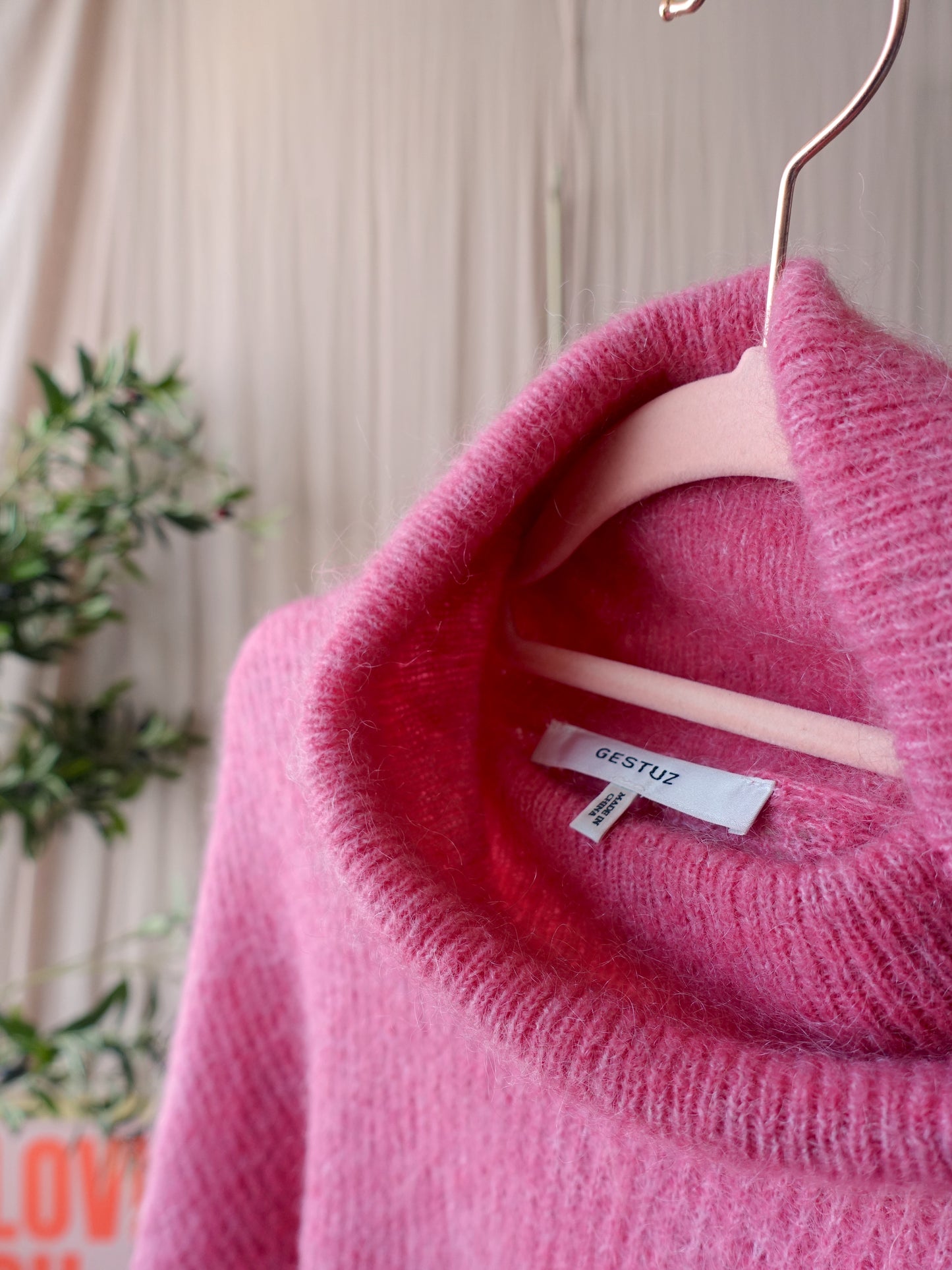 Gestuz mohairmix knit brenda candy pink