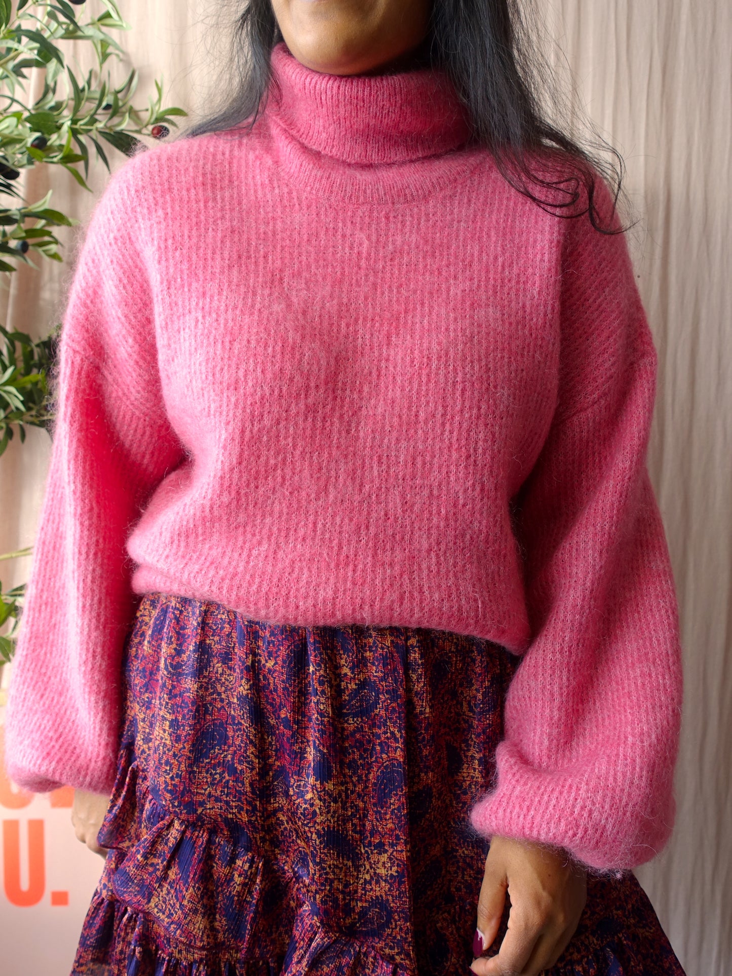 Gestuz mohairmix knit brenda candy pink