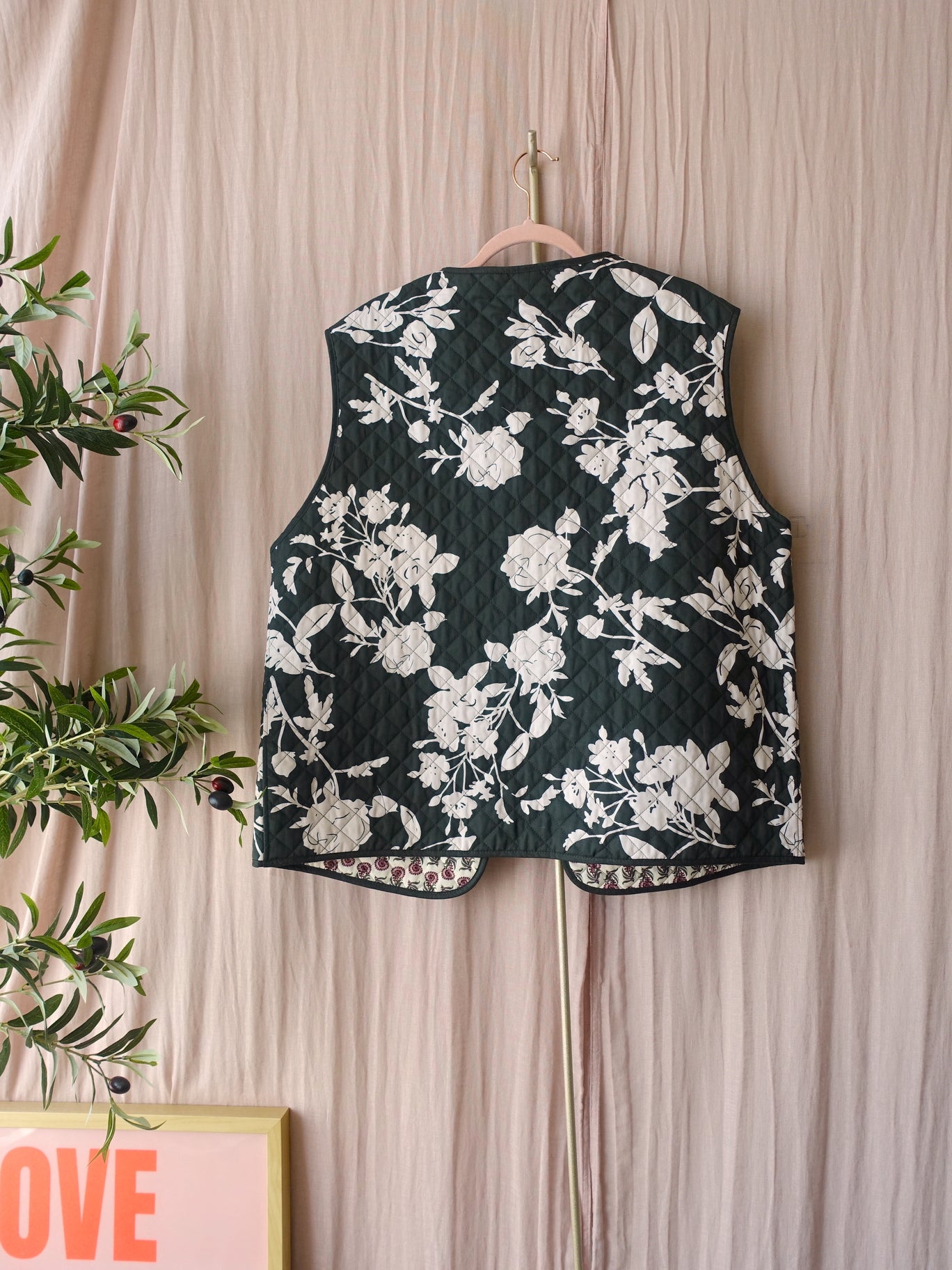Unique reversible bohemian gilet