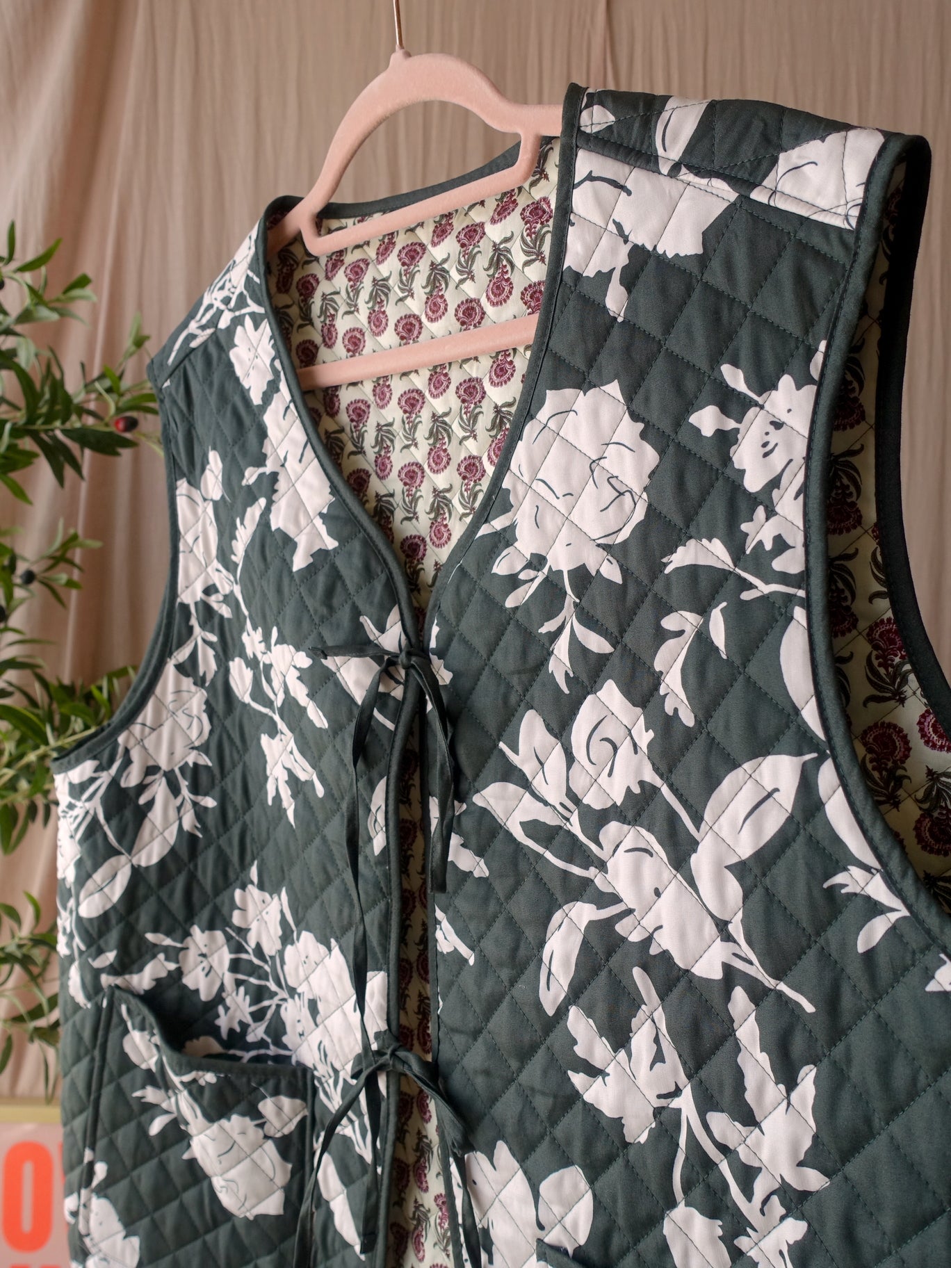 Unique reversible bohemian gilet